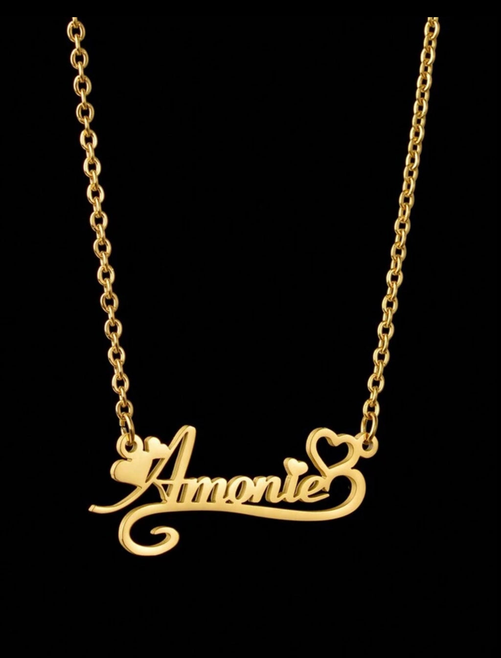 Personalized Love Necklace – 18K Gold Plated