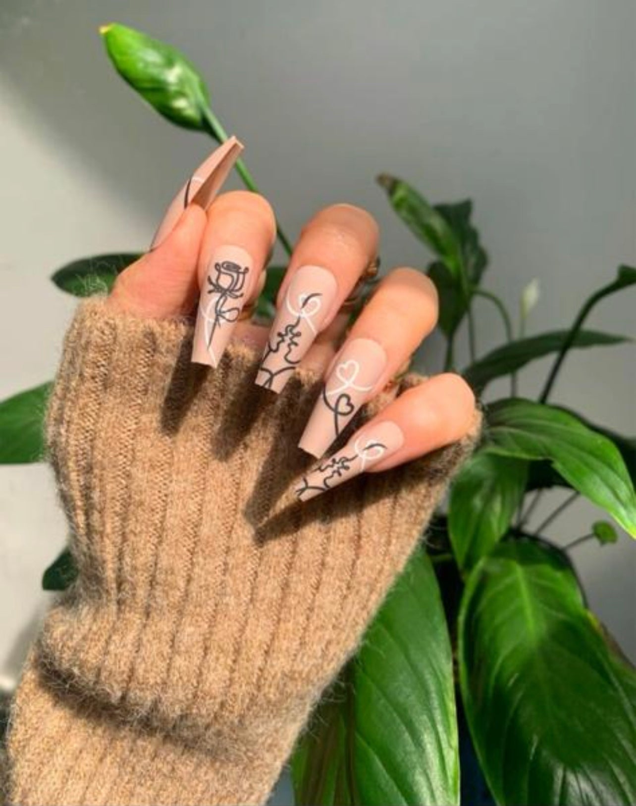 24 pièces faux-ongles