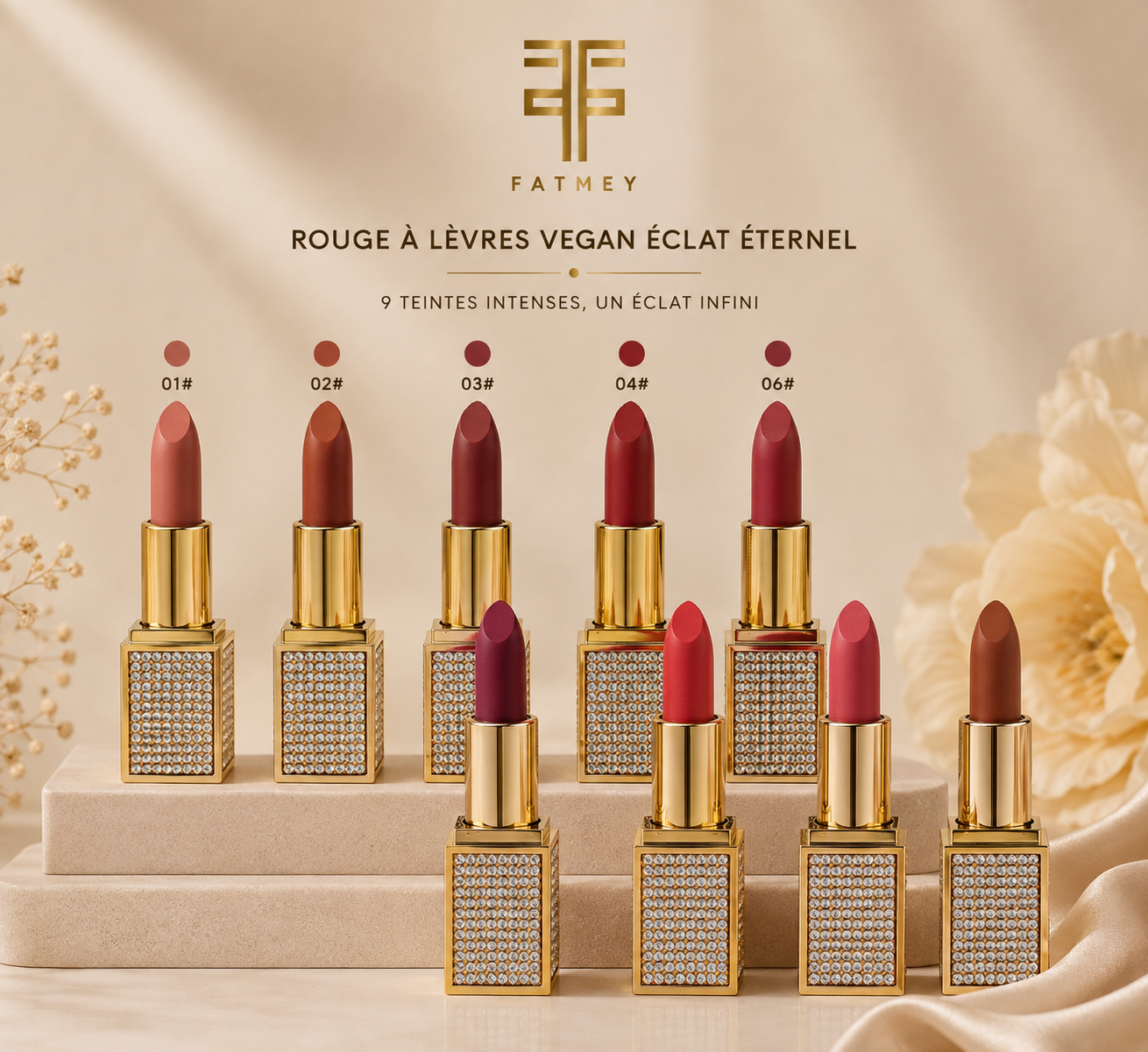 Rouge à Lèvres Vegan Éclat Éternel | FATMEY