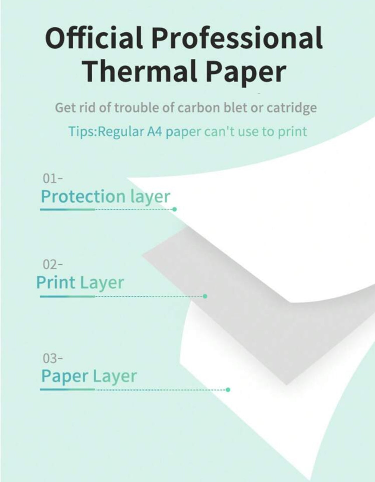 Imprimante Thermique Portable Sans Fil A4