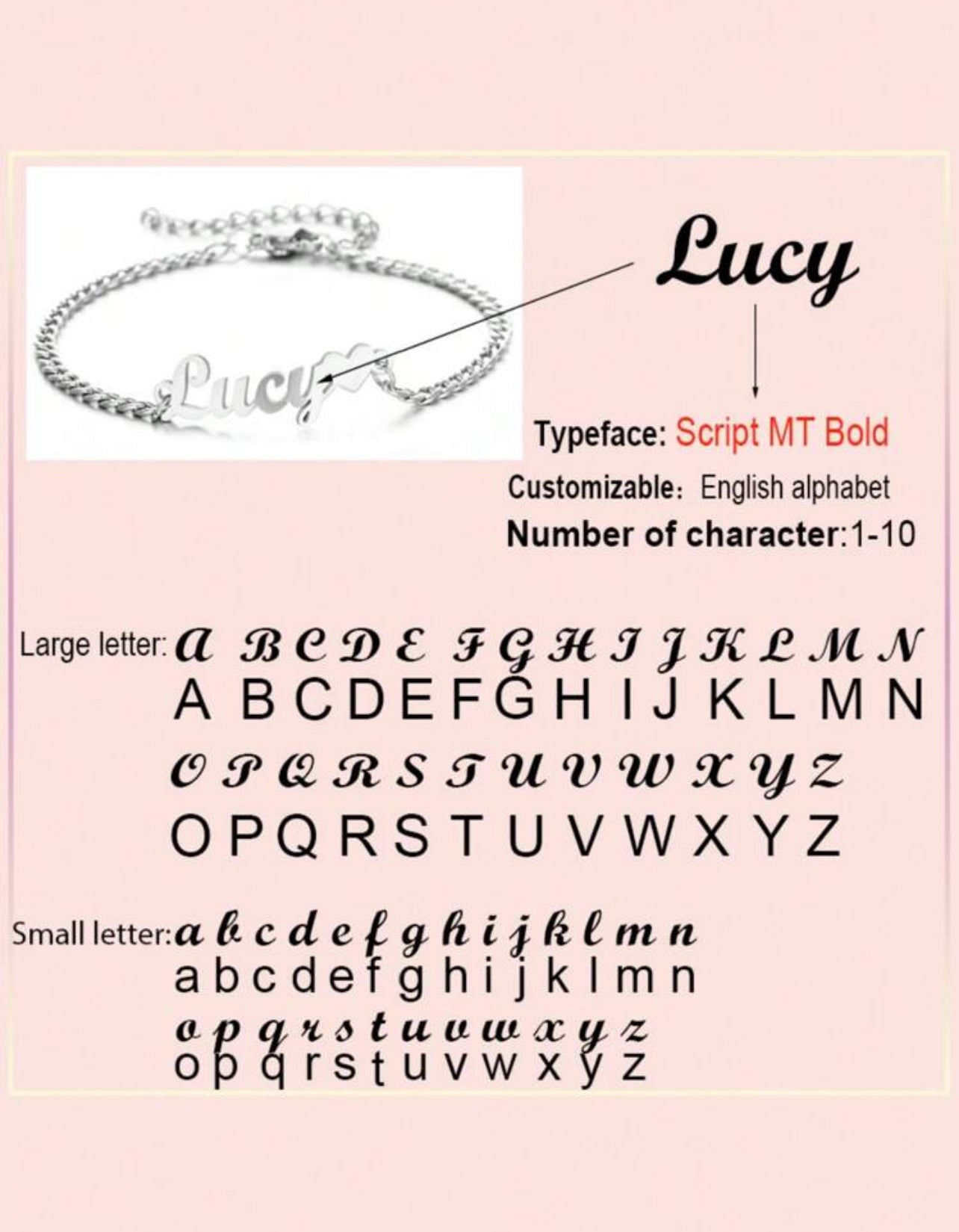 Bracelet Chaîne En Acier Inoxydable De 3 Mm Personnalisé