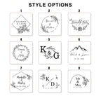 Boîte à bagues en bois personnalisée