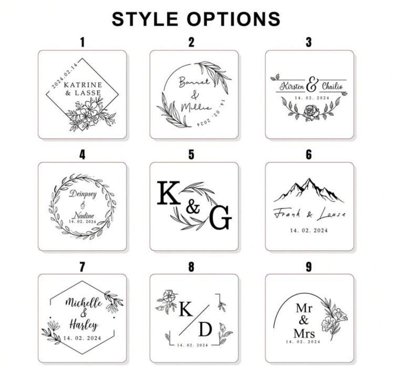 Boîte à bagues en bois personnalisée