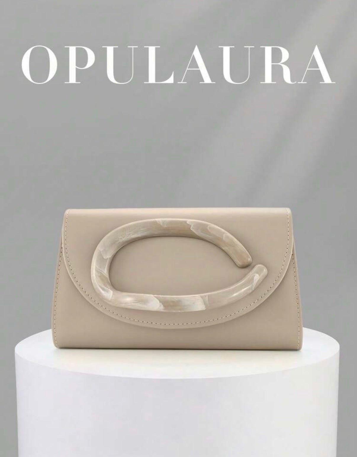 Sac de soirée élégant OpulAura – Pochette de luxe avec poignée métallique