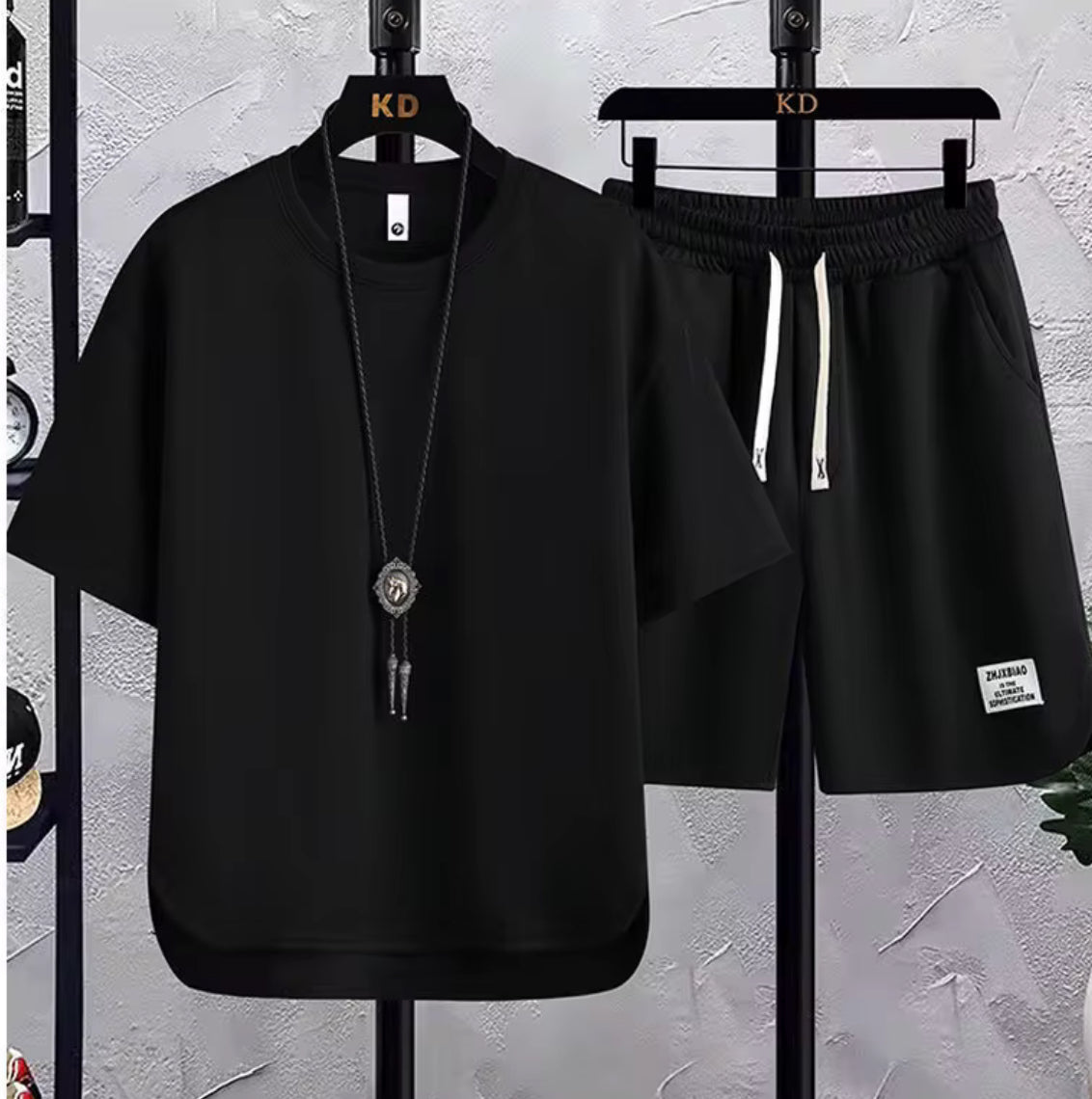 Ensemble Décontracté T-shirt et Short Assortis