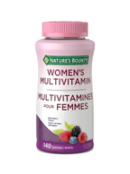 Multivitamines pour Femmes Nature's Bounty – Saveur Baies Mélangées (140 Gélifiés)