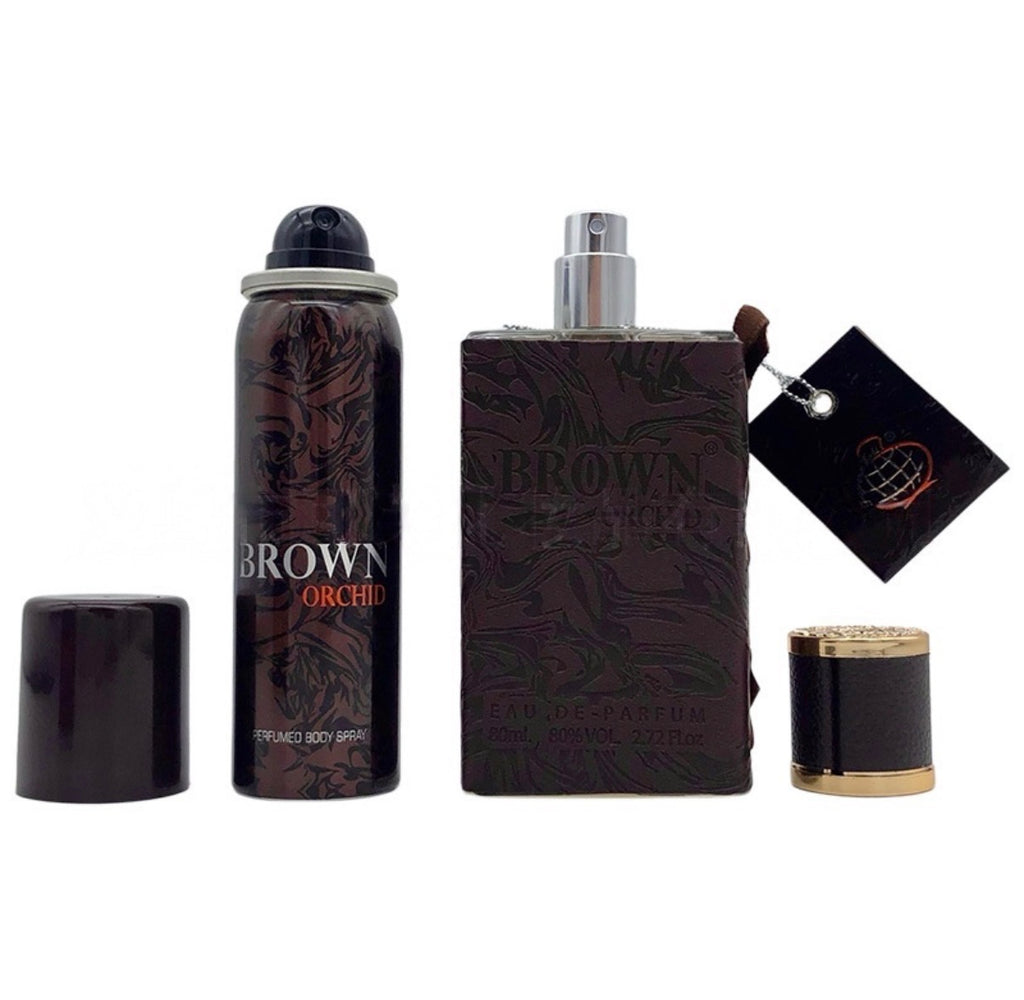 Brown Orchid Eau de Parfum Homme 80 ml + Déodorant Offert