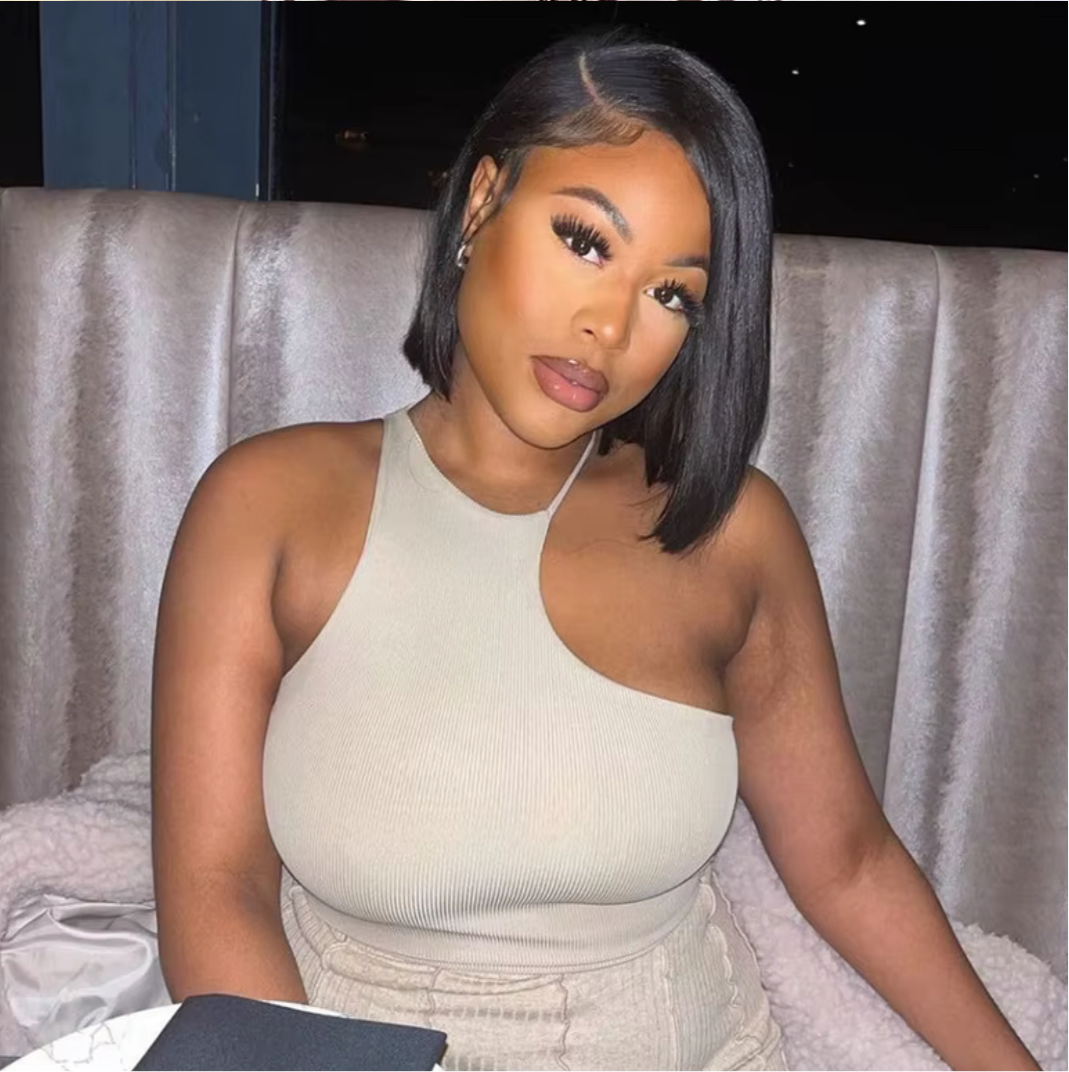 Top asymétrique sans manche – Style chic et moderne