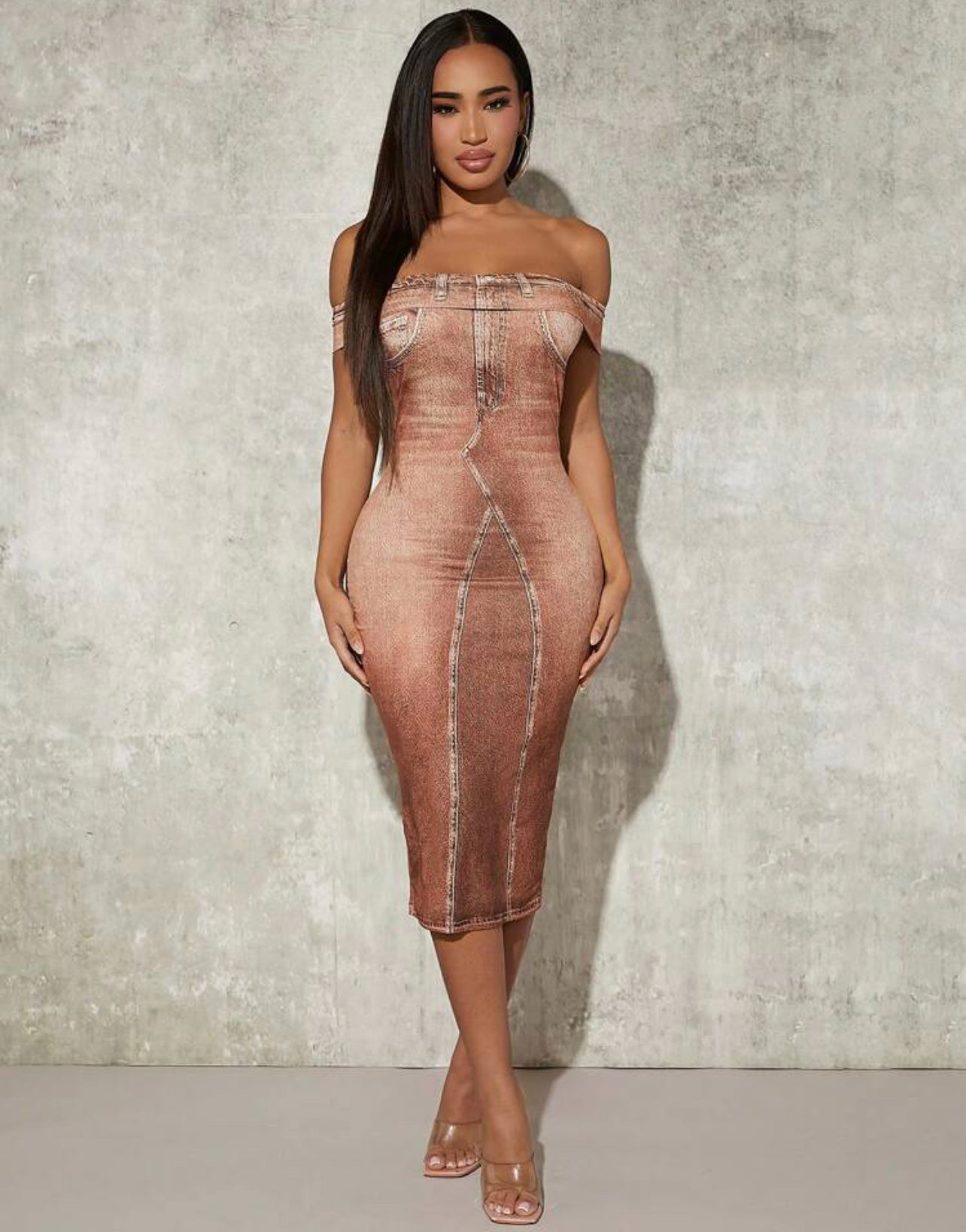 Robe moulante( design jean)