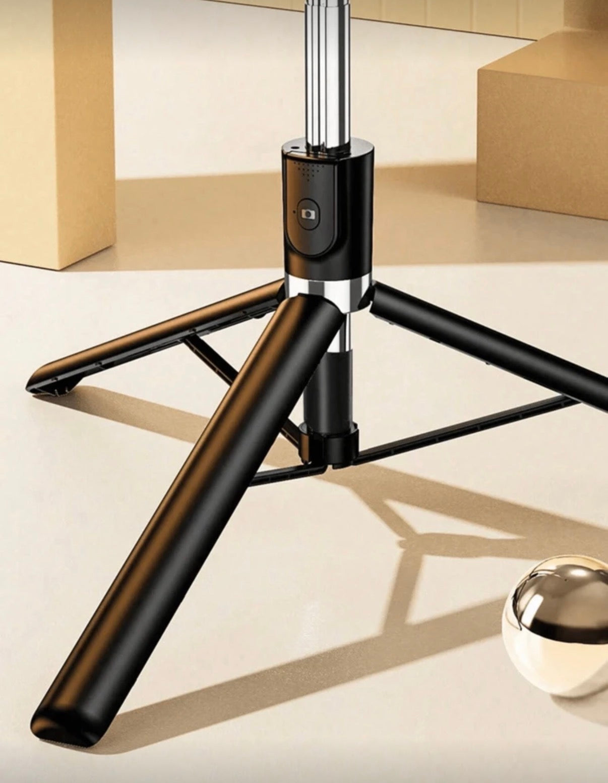 Trépied Selfie Stick Premium 3-en-1 – Extensible 1.7m, Lumière LED Intégrée & Télécommande Bluetooth