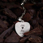 collier photo et texte personnalisé en acier inoxydable