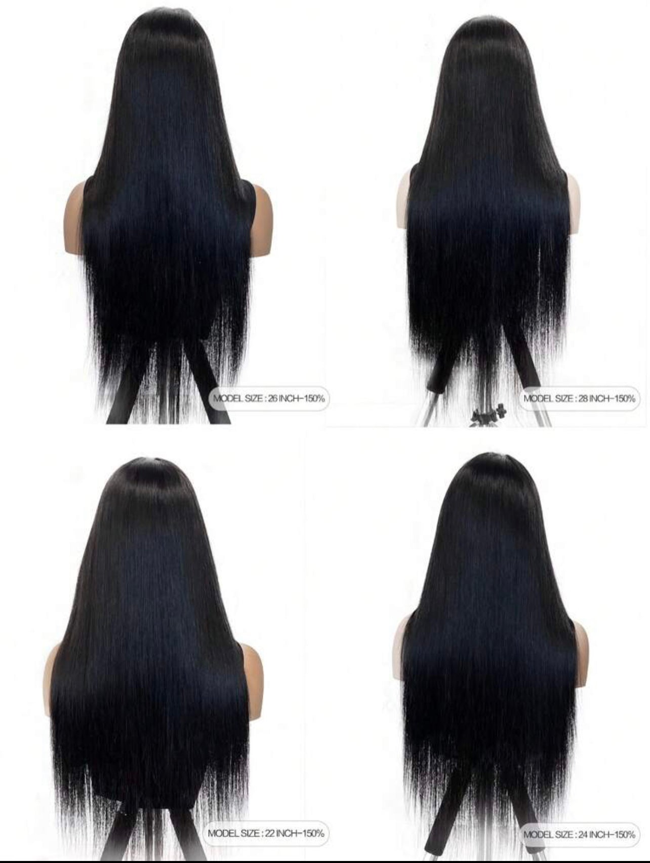 Straight human hair wig / Staight wig