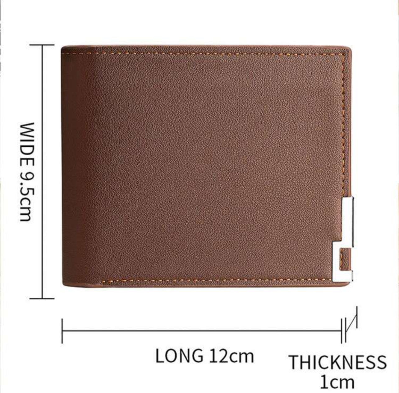 Portefeuille en cuir PU photo et texte personnalisé