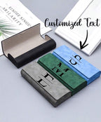 Étui à lunettes personnalisé – Initiale et prénom gravés