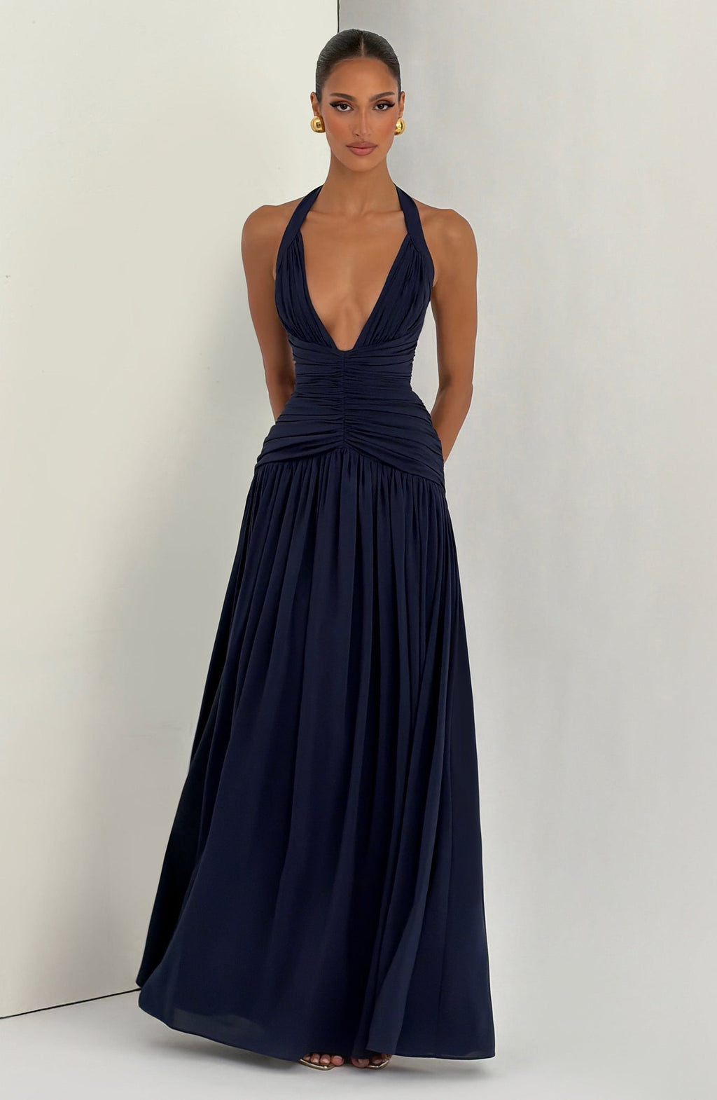 Amaris Maxi Dress – Navy Blue