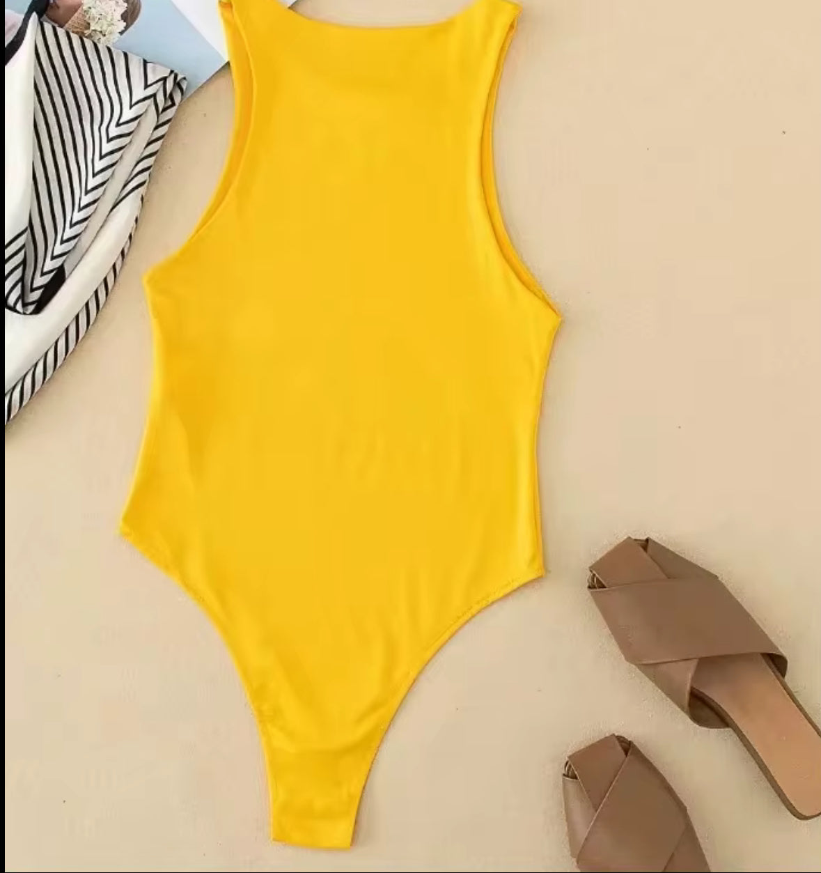 Body femme sans manches col rond – Basique chic multicolore