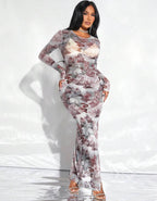 Robe Sexy Imprimée D'ange