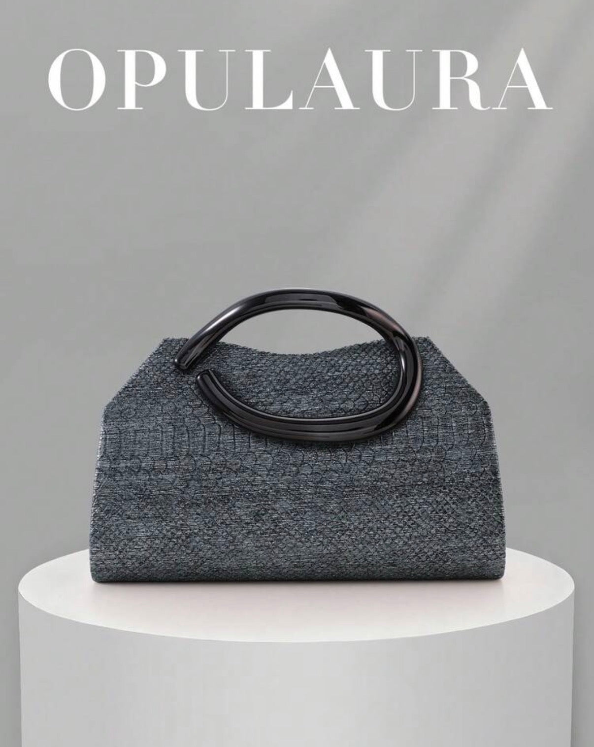 Sac de soirée élégant OpulAura – Pochette de luxe avec poignée métallique