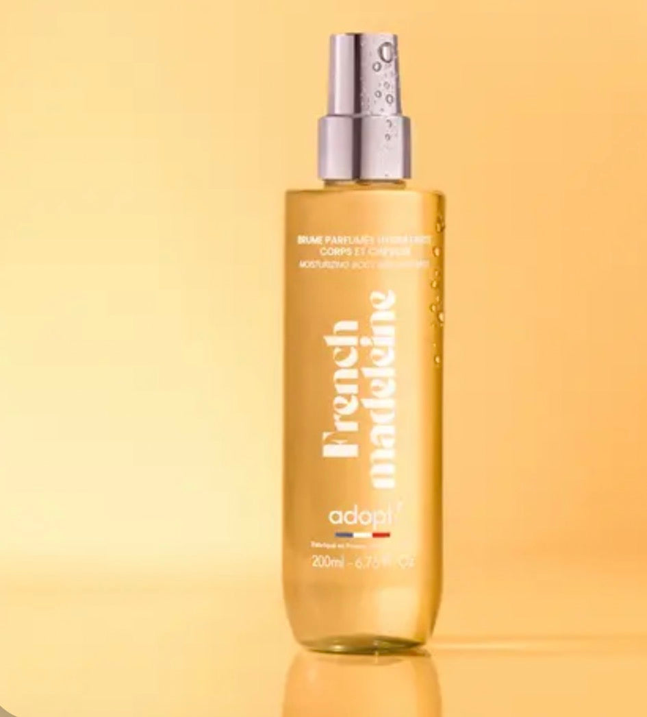 French Madeleine
Brume parfumée hydratante corps et cheveux