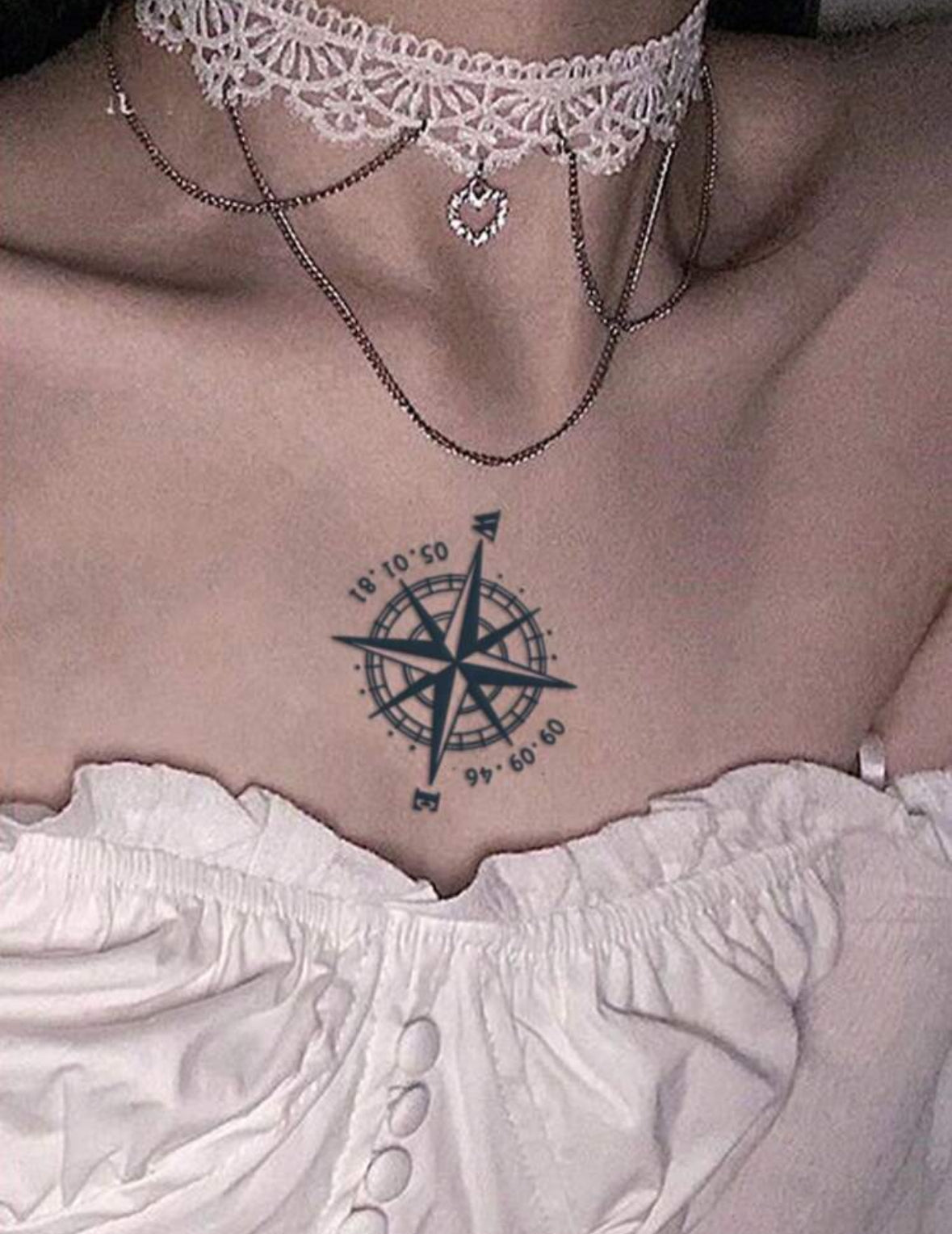 Tatouage Temporaire Boussole – Design Élégant et Résistant