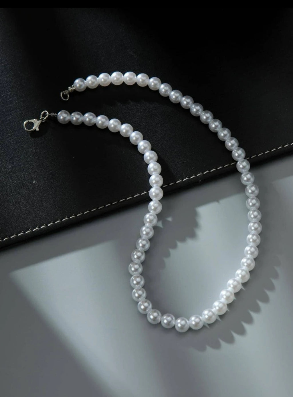 Collier Perlé Effet Perles