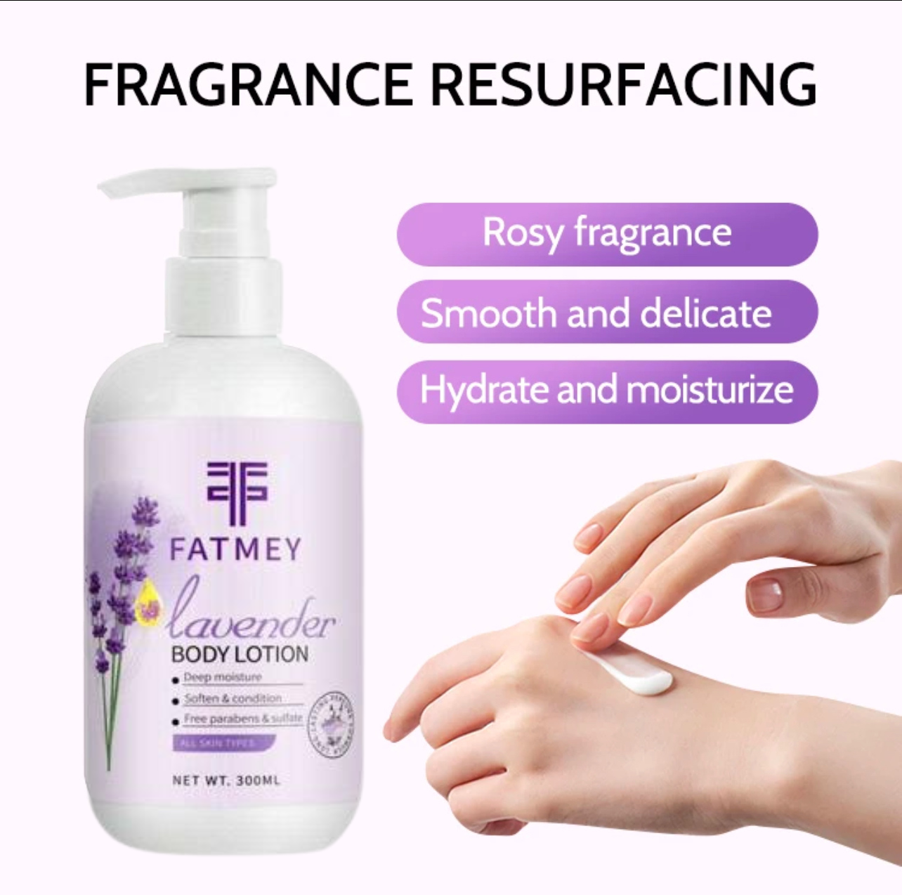 Lotion pour le corps à la lavande Fatmey - Hydratation profonde et éclat délicat