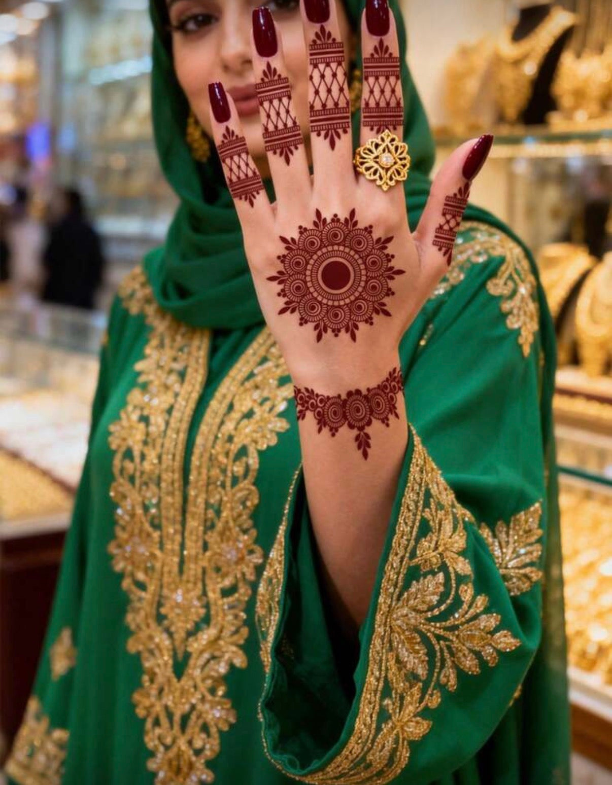 4 feuilles de Tatouage Éphémère Henné Mandala & Lotus