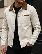 Veste Homme Élégante Bicolore – Style Casual Chic