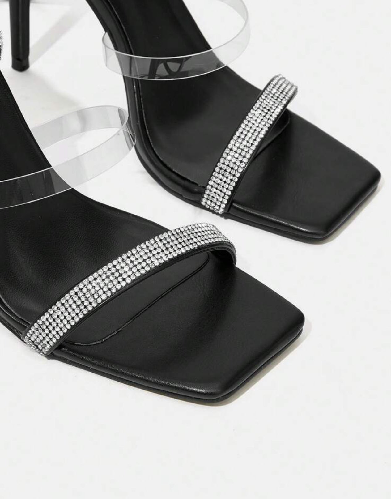 Sandales Femme À Strass Décoré À Lacets À Talon Haut