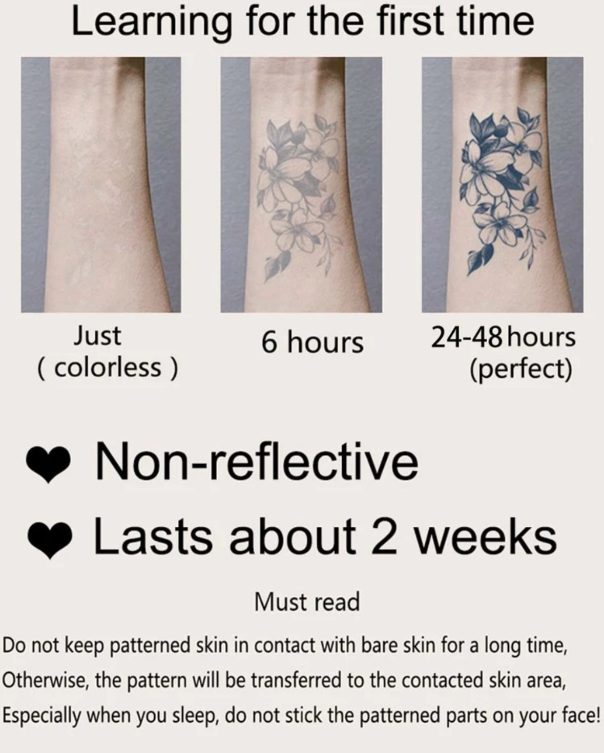 Tatouages Temporaires - Collection “Love & Inspiration