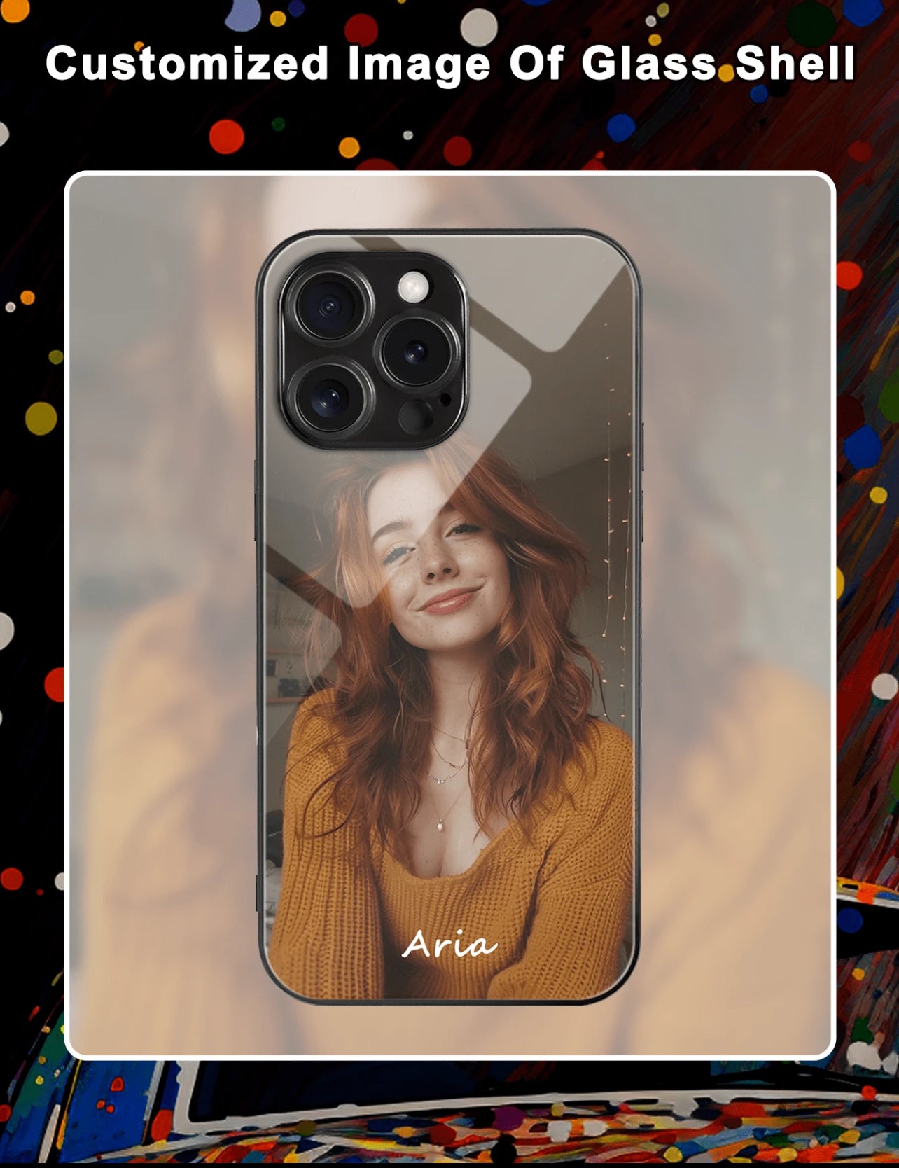 Coque de téléphone en verre HD personnalisée, adaptée à divers modèles tels que Apple Samsung/Redmi/Huawei/OnePlus