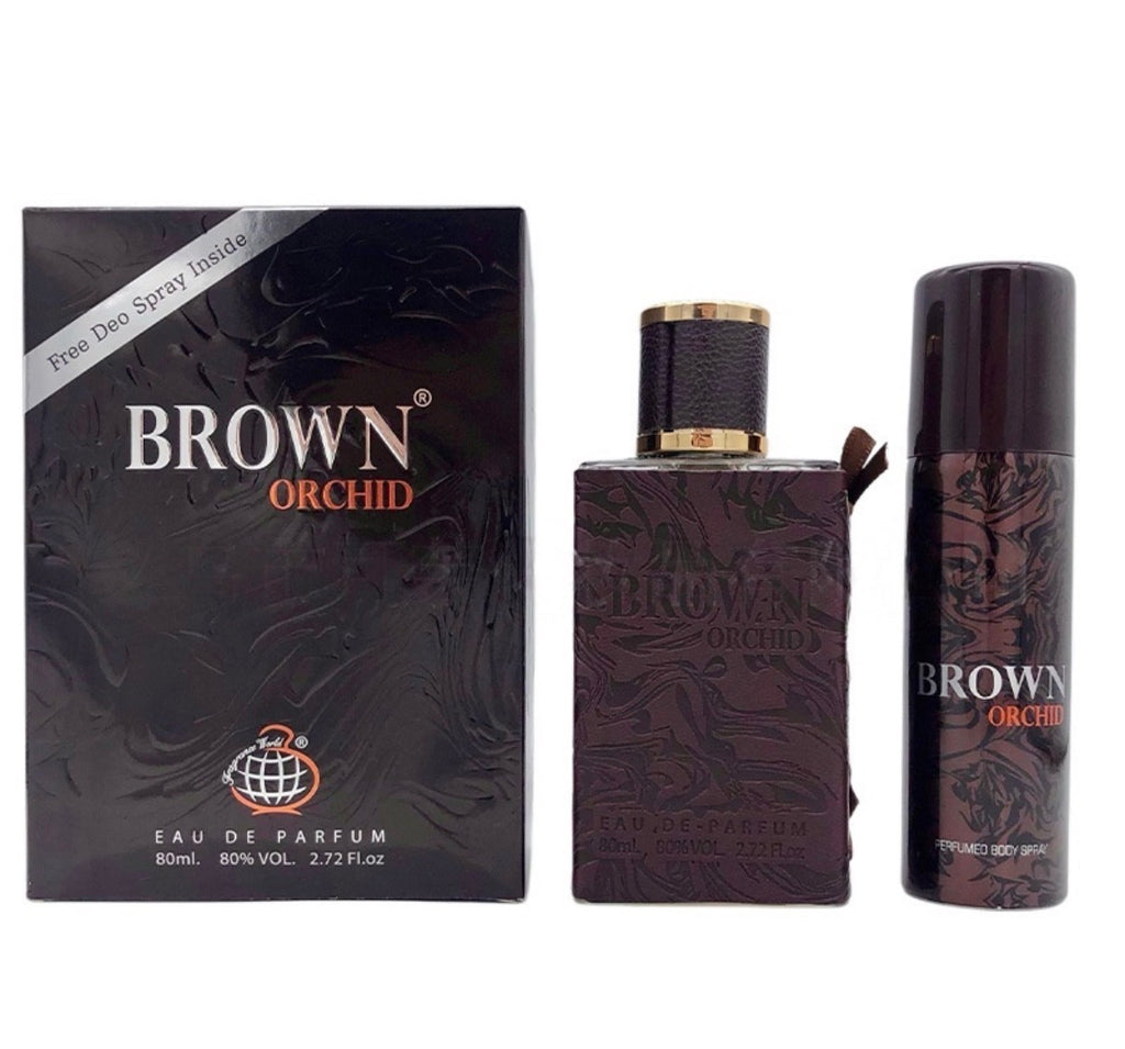 Brown Orchid Eau de Parfum Homme 80 ml + Déodorant Offert