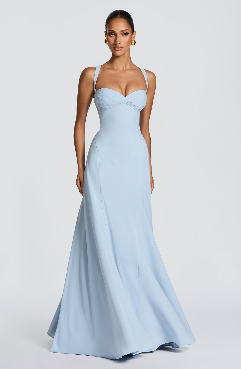 Robe Longue Irie – Bleu Glacier