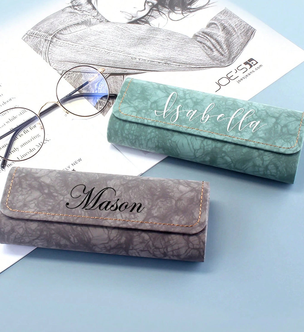 Étui à Lunettes Personnalisé en Cuir PU
