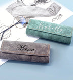 Étui à Lunettes Personnalisé en Cuir PU