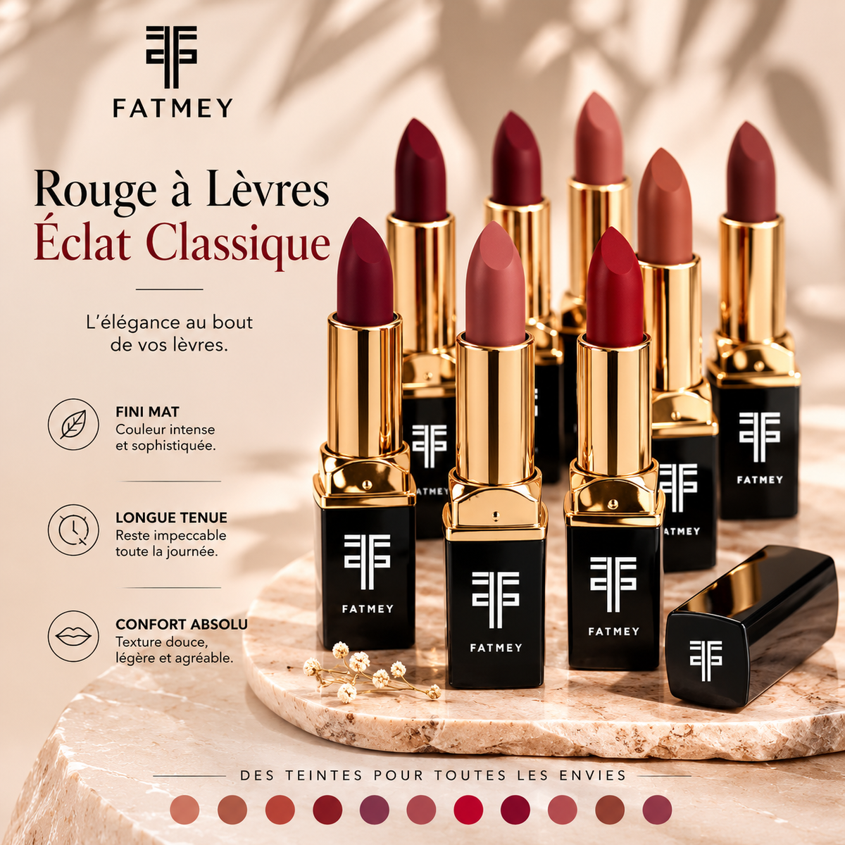 Rouge à Lèvres Éclat Classique | FATMEY