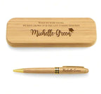 Cadeaux de remise de diplôme personnalisés, stylo en bois gravé, boîte à stylos, cadeau Unique
