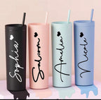 Gobelet personnalisé avec paille