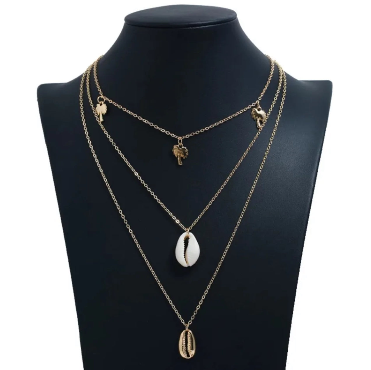 Collier 3 en 1 cauris