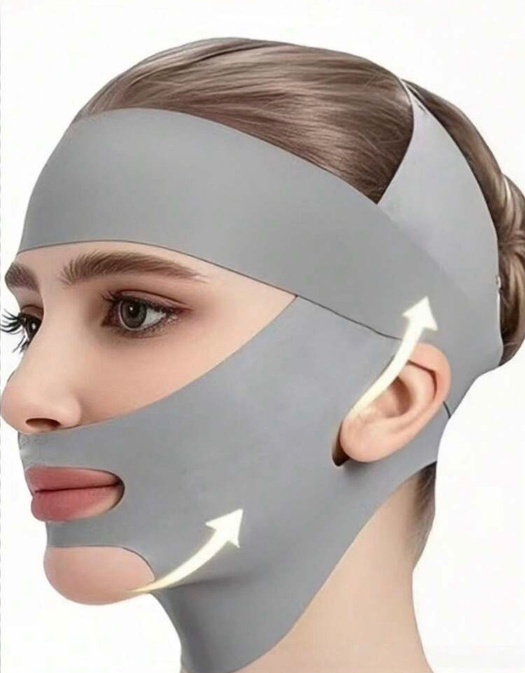 Masque de Lifting Facial & Réducteur Double Menton – Gris