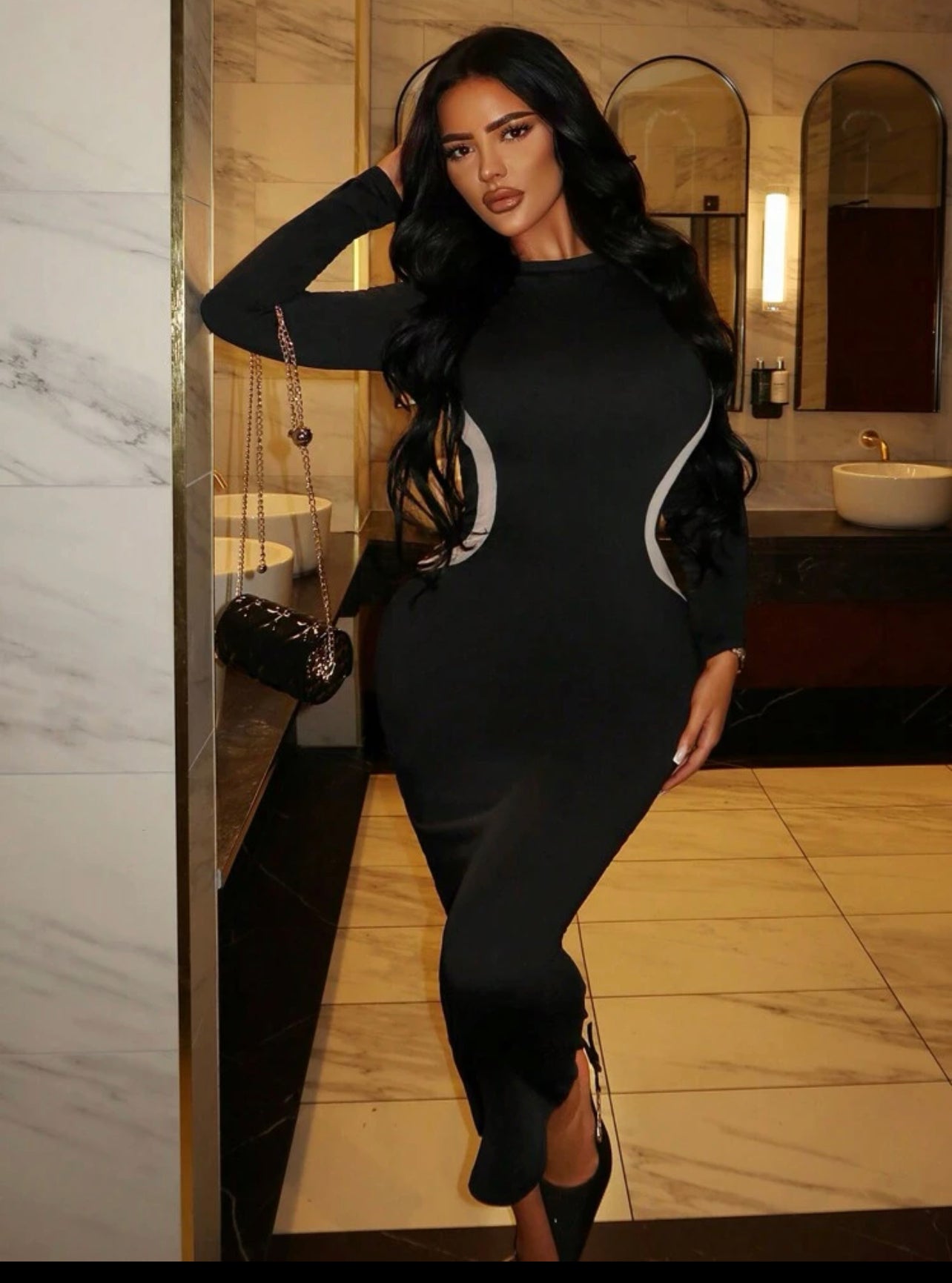 Robe Sexy À Manches Longues Pour Femmes