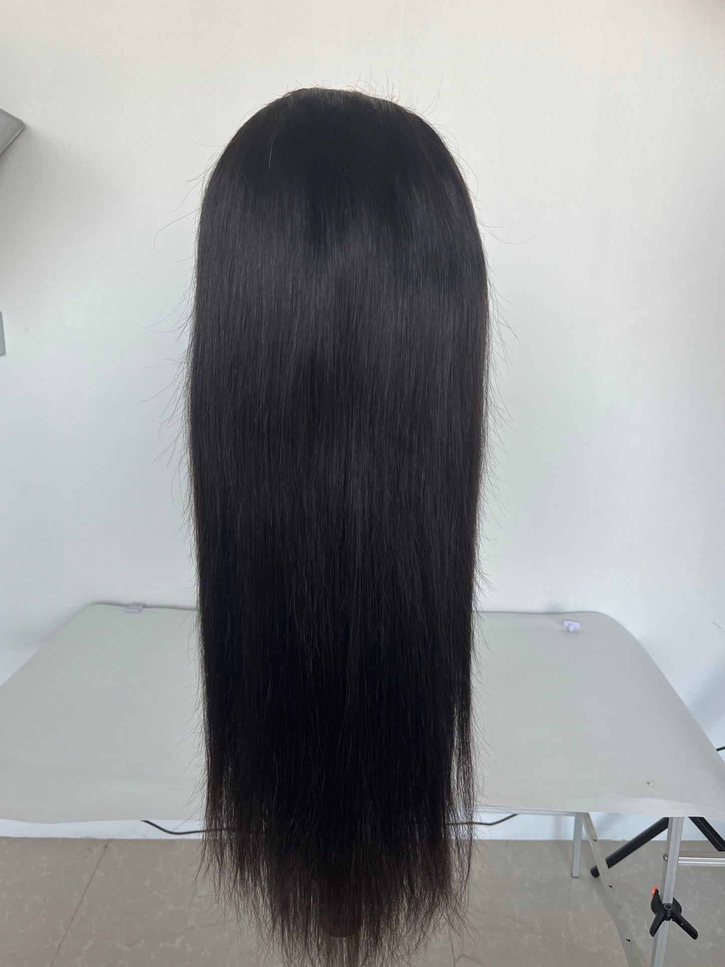 Straight wig 100% human hair 13*4 transparent lace