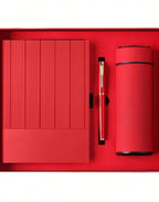 Coffret Cadeau de Luxe Personnalisé – Carnet A5, Stylo & Thermos