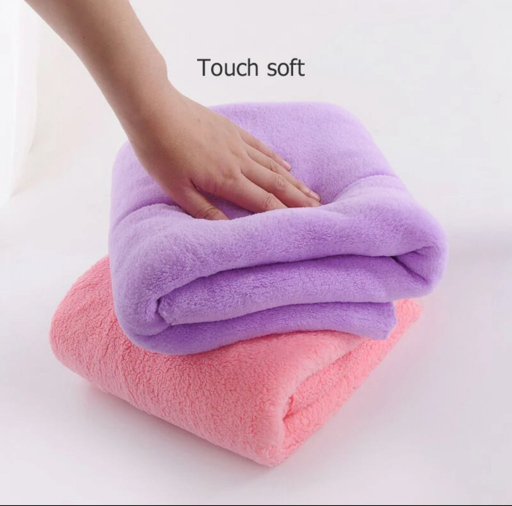 Ensemble de 2 Serviettes Microfibre Ultra Douces