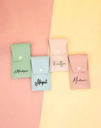 Ensemble de pinceaux de maquillage avec sac combo de nom personnalisé, parfait pour les cadeaux