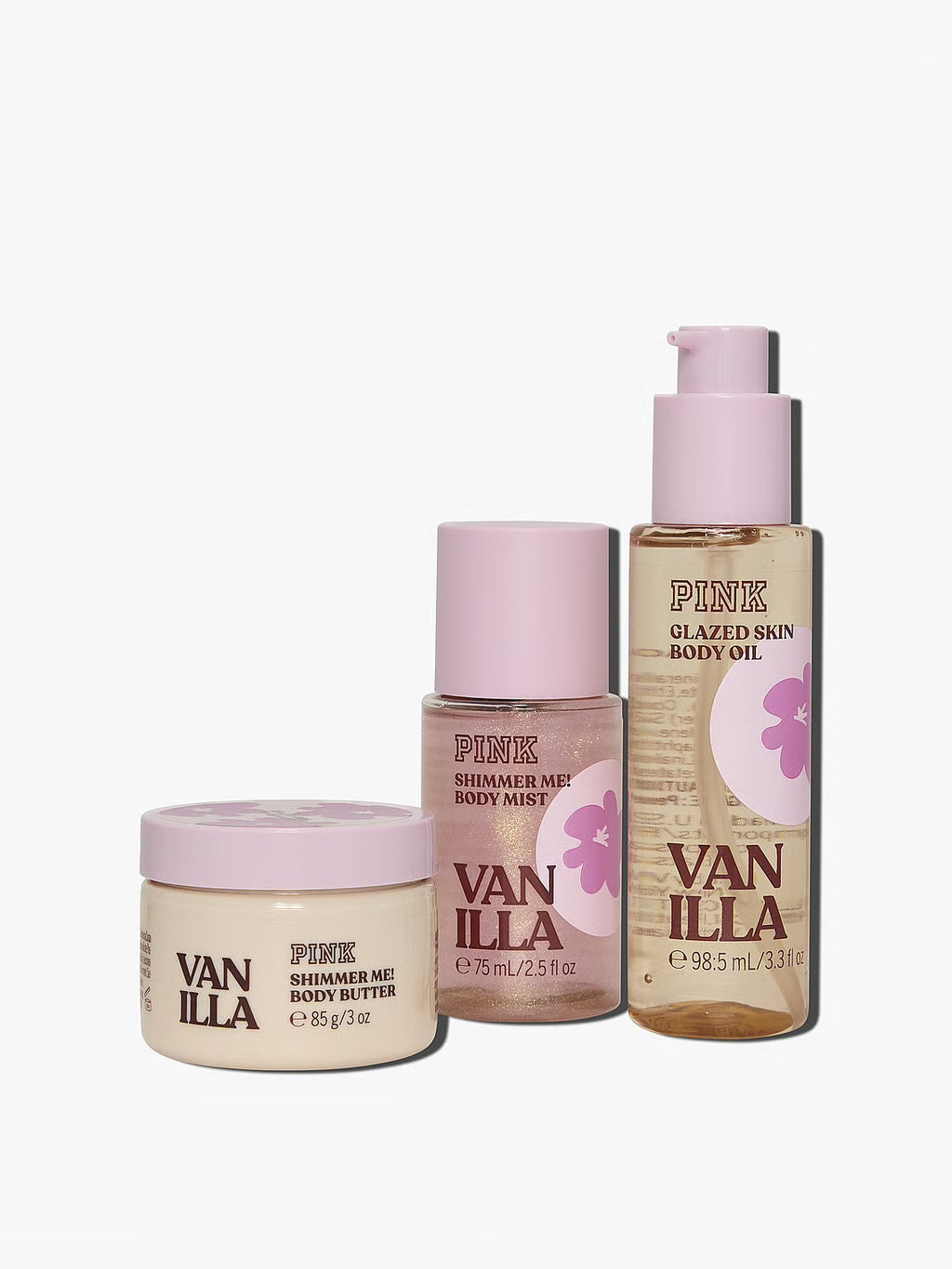 PINK – Coffret Corps Shimmer avec Trousse – Édition Fin de Collection