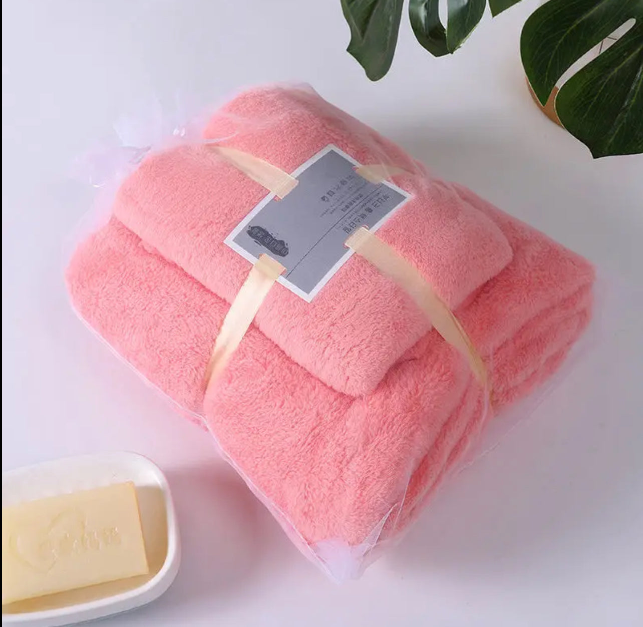 Ensemble serviette micro fibre super doux