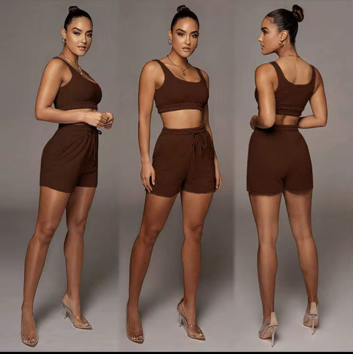 Ensemble Décontracté Femme – Top Court & Short