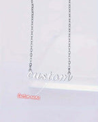 Collier en acier inoxydable personnalisé minimaliste