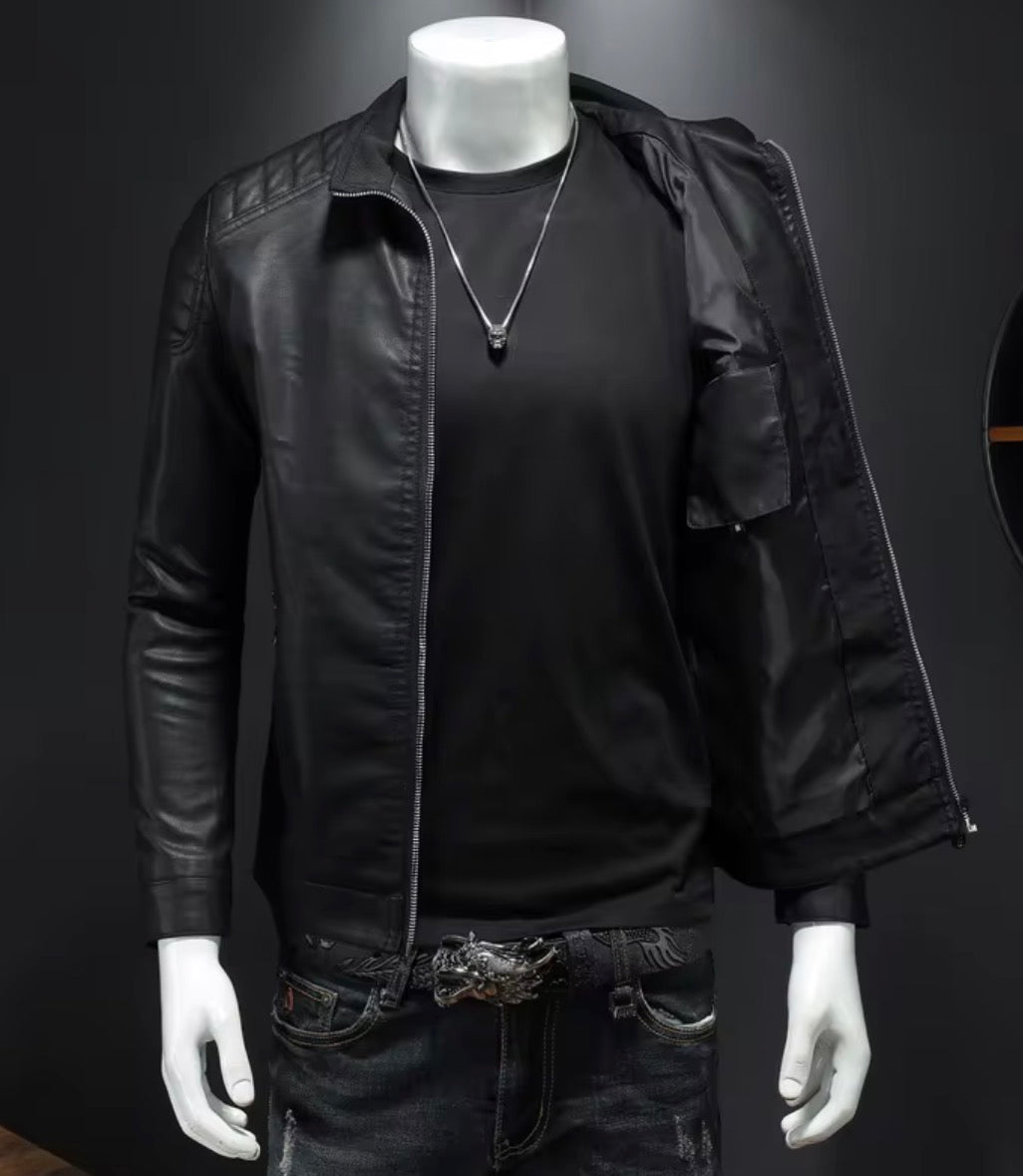 Veste Urbaine Ajustée avec Détails de Surpiqûres